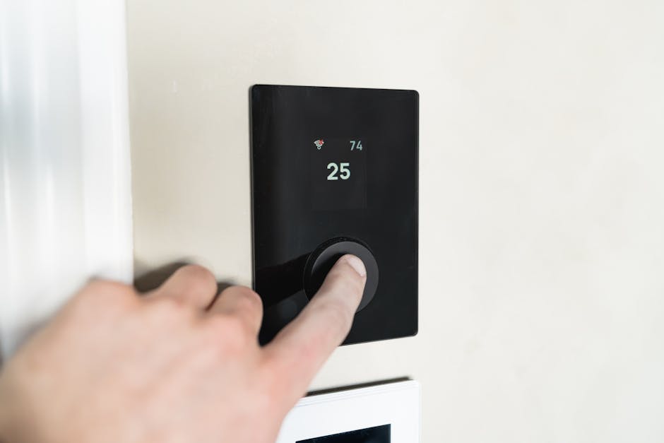 Smart thermostat showing improved home energy efficiency